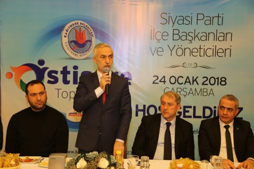 BAŞKAN KILIÇ İLÇE BAŞKANLARINA MEGA PROJELERİ TANITTI