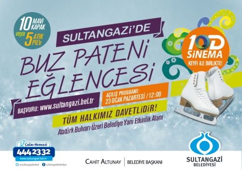 Buz Pisti ve 10 D Sinema Hizmete Açılıyor