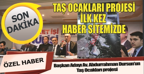 Cebeci Taş Ocakları projesi ilk kez haber sitemizde