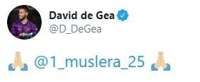 David De Gea’Dan Muslera’Ya Geçmiş Olsun Mesajı
