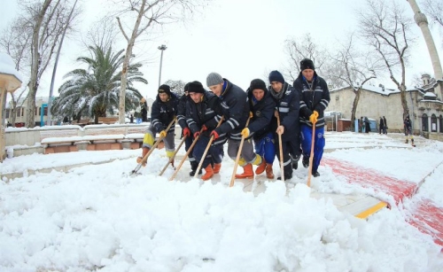 Eyüpsultan'da kar yağışı için hazırlıklar tamam