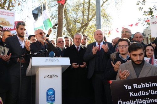 Eyüpsultan dünyaya haykırdı: Kudüs namusumuzdur!