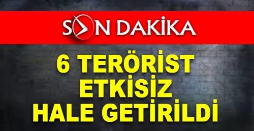  İç Güvenlik Operasyonları Kapsamında Hakkari Şemdinli Kırsalında 6 Terörist Etkisiz Hale Getirildi