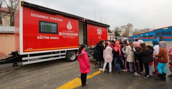 İstanbul İtfaiyesi’nden Öğrencilere Yangın güvenliği Eğitimi