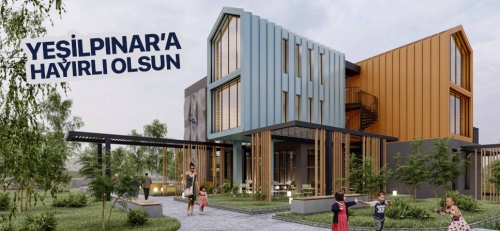 Mehmet Akif Ersoy Kültür Evi’nin inşaatı hızla yükseliyor