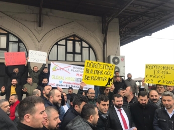 Nakliyeci Esnafı, Sanal Nakliye Platformlarına Tepki İçin Eylem Düzenledi
