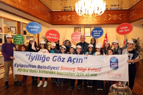 Öğrenciler Başkan Remzi Aydın'a projelerini anlattı