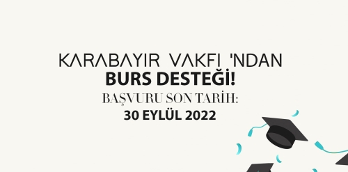 Öğrencilere Karabayır Vakfı'ndan Burs desteği