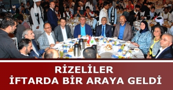 Rizeliler İftarda Buluştu