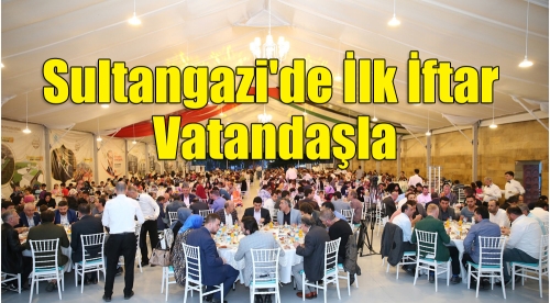 Sultangazi'de İlk İftar Vatandaşla