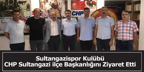 Sultangazispor kulübü CHP Sultangazi ilçe başkanlığını ziyaret etti 