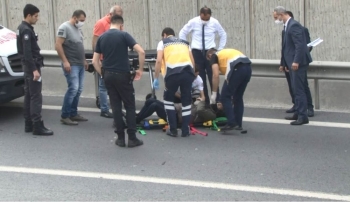 (Özel) Tem Otoyolu’Nda Yolu Karıştıran Sürücü Kazaya Neden Oldu
