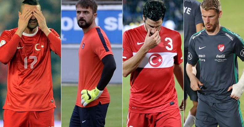 A Milli Takım'da 4 futbolcu aday kadrodan çıkarıldı