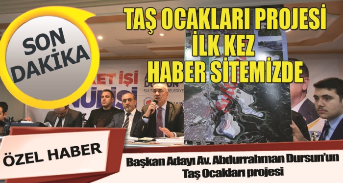 Cebeci Taş Ocakları projesi ilk kez haber sitemizde