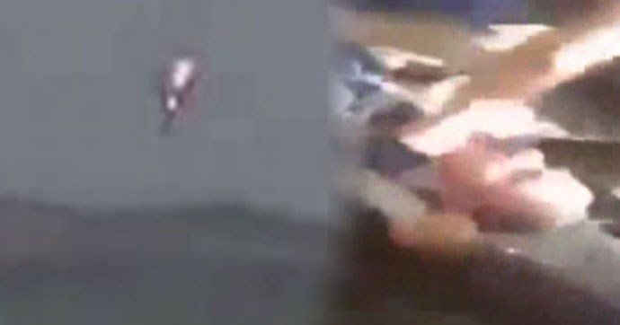 Düşürülen Suriye uçağının pilotunu böyle dolaştırdılar!