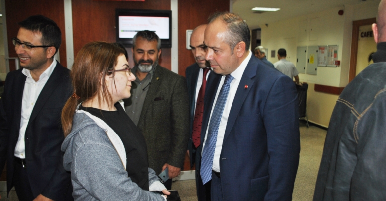 Göz Muayenesi İçin Bahat Hastanesine Geldi 