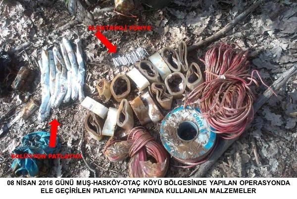 Muş'ta 4 ton patlayıcı ele geçirildi