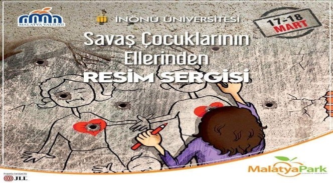 Savaş  Çocuklarının  Ellerinde  Resim  Sergisi  Açıldı