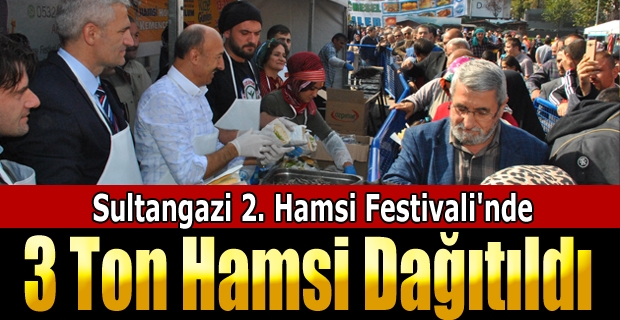 Sultangazi 2. Hamsi Festivali'nde 3 Ton Hamsi Dağıtıldı 