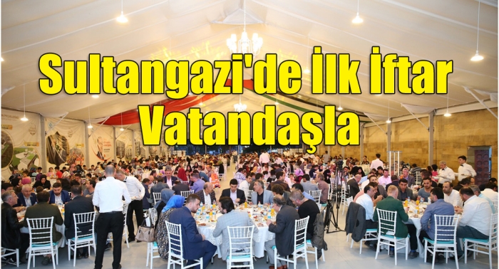 Sultangazi'de İlk İftar Vatandaşla
