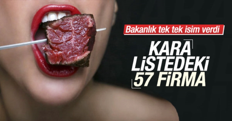 Tarım Bakanlığı 57 firmayı kara listeye aldı