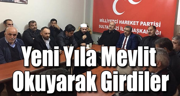 Yeni yıla mevlit okuyarak girdiler